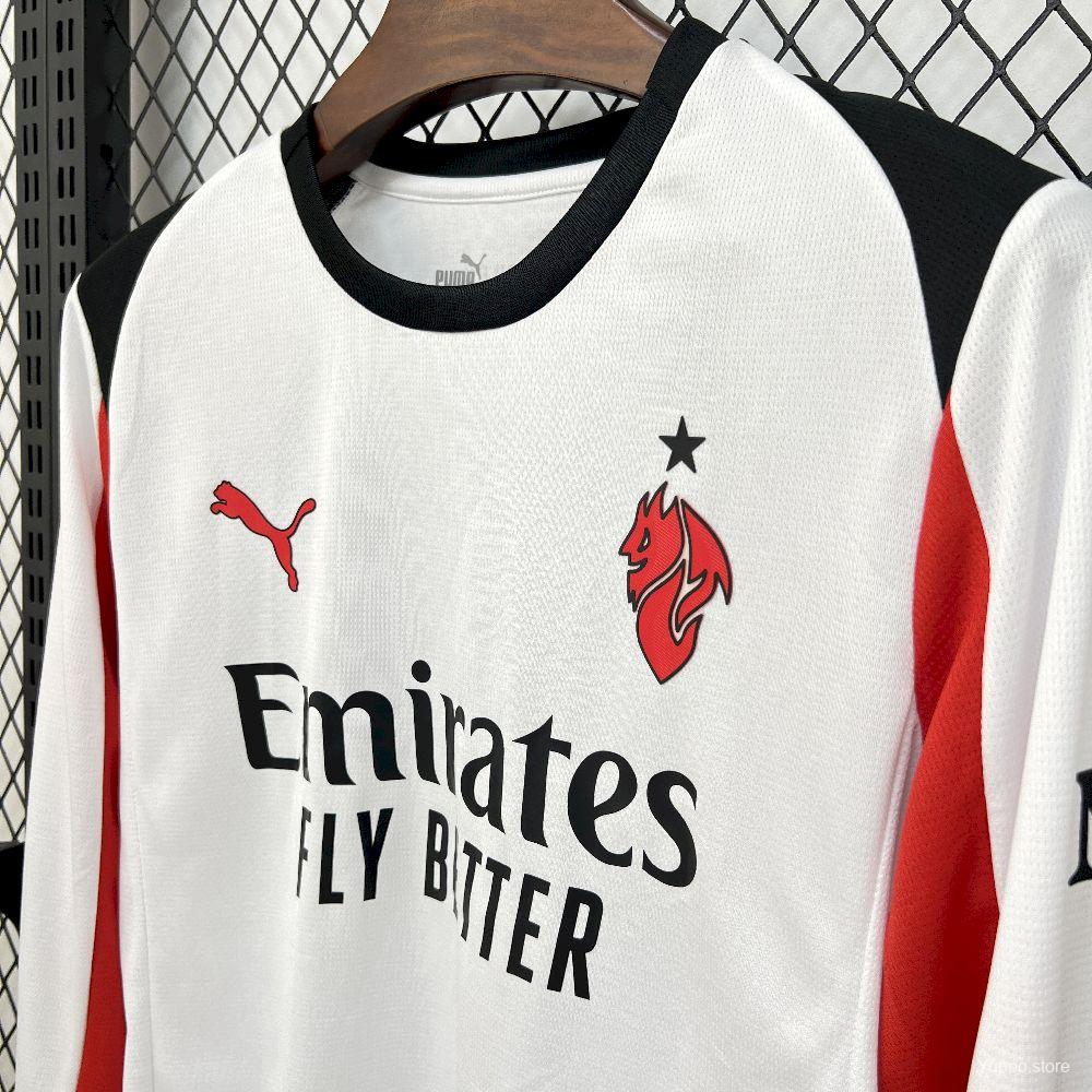 AC Milan 2025-26 Away Jersey – Custom Name & Number | Long Sleeve | S–2XL