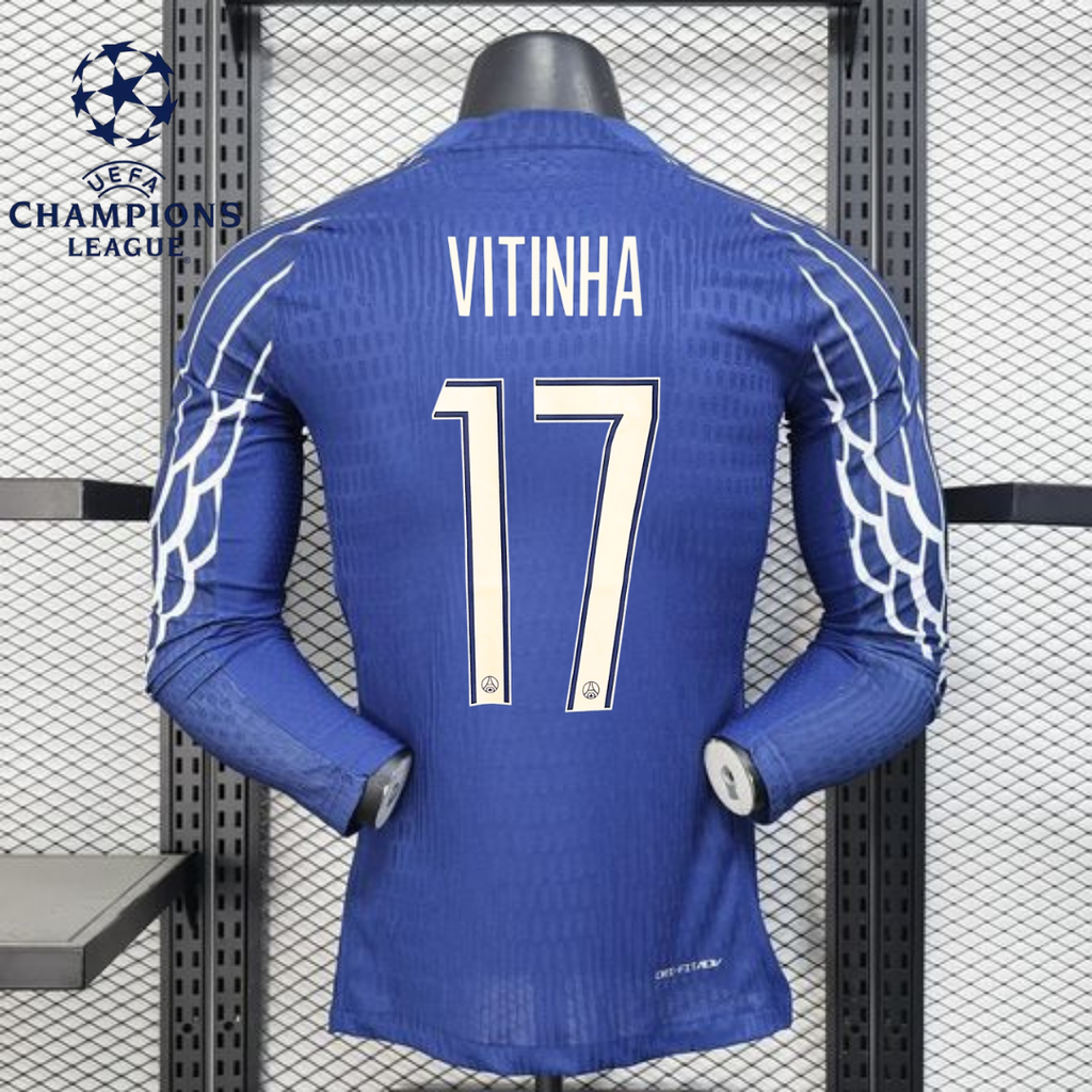 PSG 2025–2026 Third Long Sleeve Player Jersey – Vitinha #17