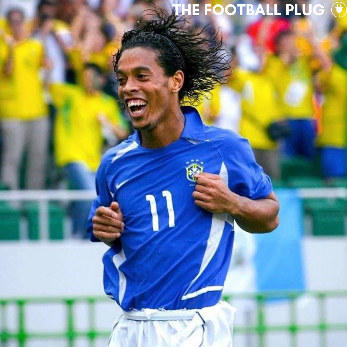 Brazil 2002 Retro Away Jersey – Ronaldinho #11