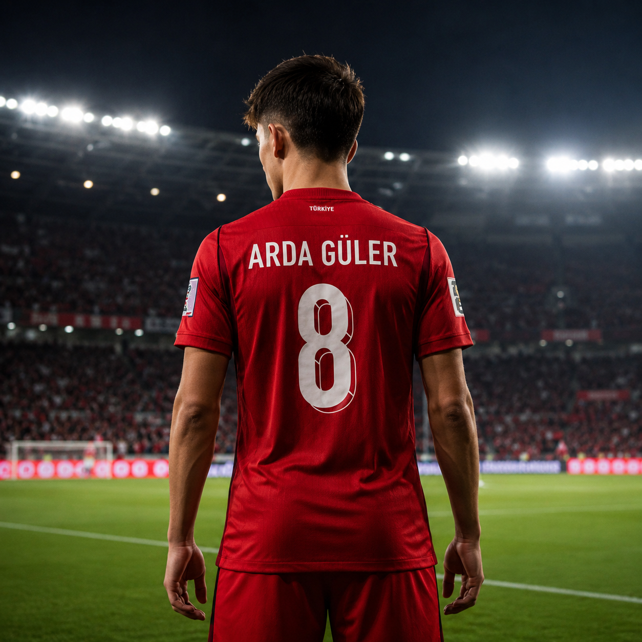 Arda Güler No.8 Turkey 2026 World Cup Home Jersey – Short Sleeve Unisex Football Shirt S–3XL