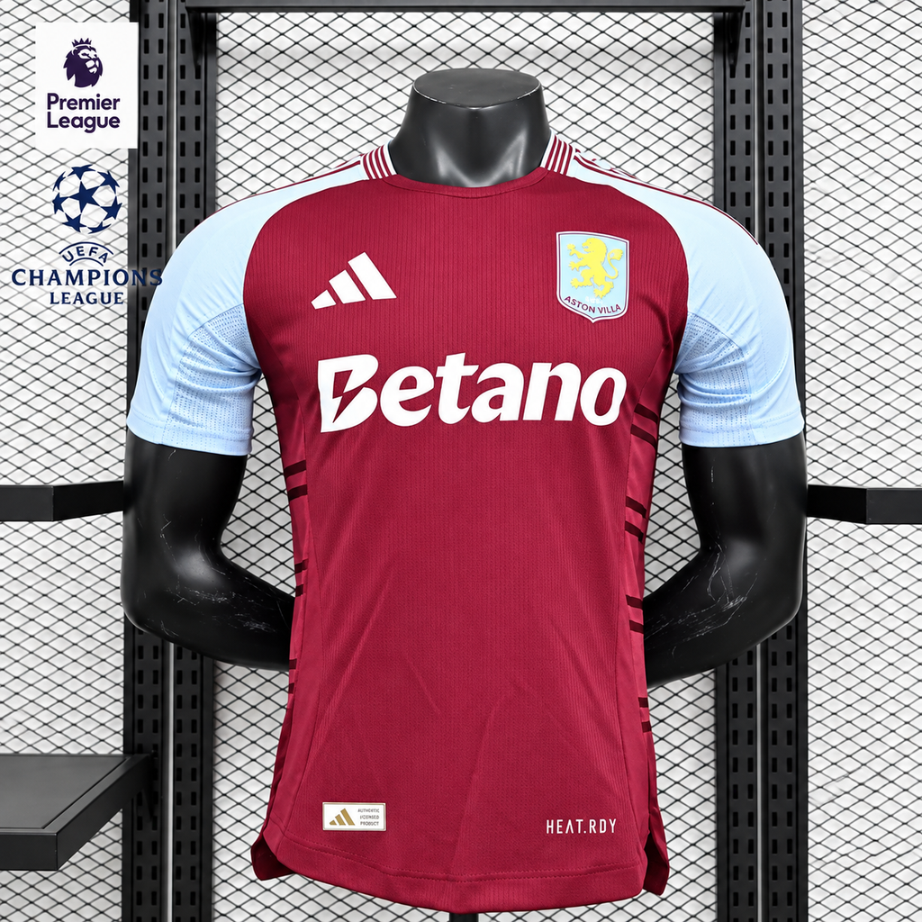 Aston Villa 2024-25 Home Jersey – Player Version | Short Sleeve | S–2XL