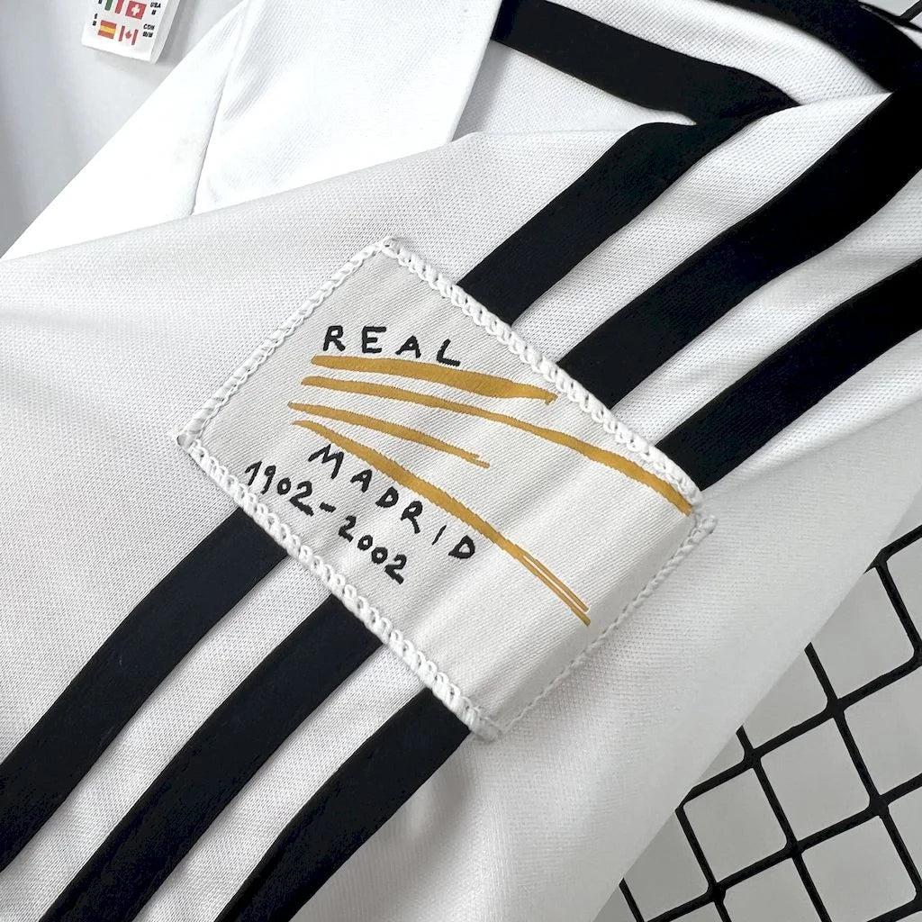 2002/03 Real Madrid Retro Home Jersey #10 Figo UCL Personalized