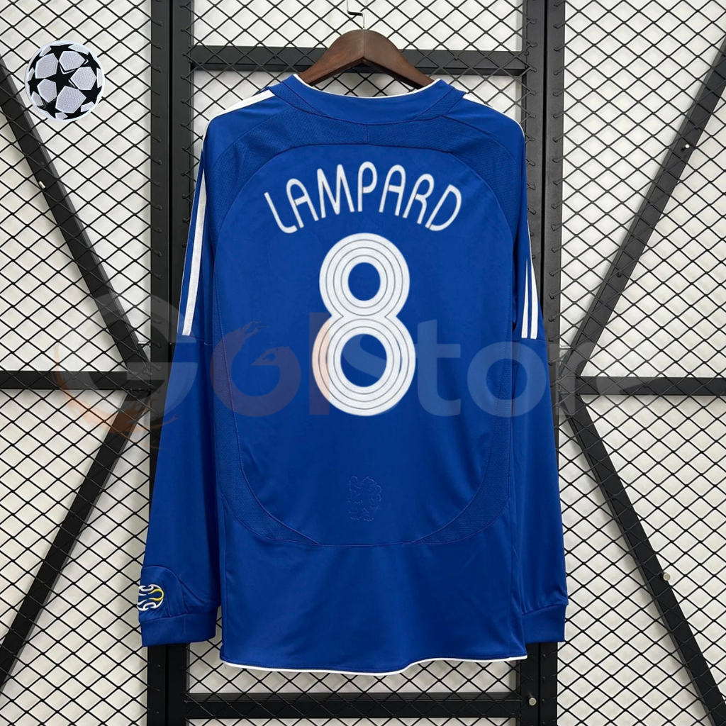 Chelsea FC 2006–2007 Retro Long Sleeve Home Jersey – Lampard #8