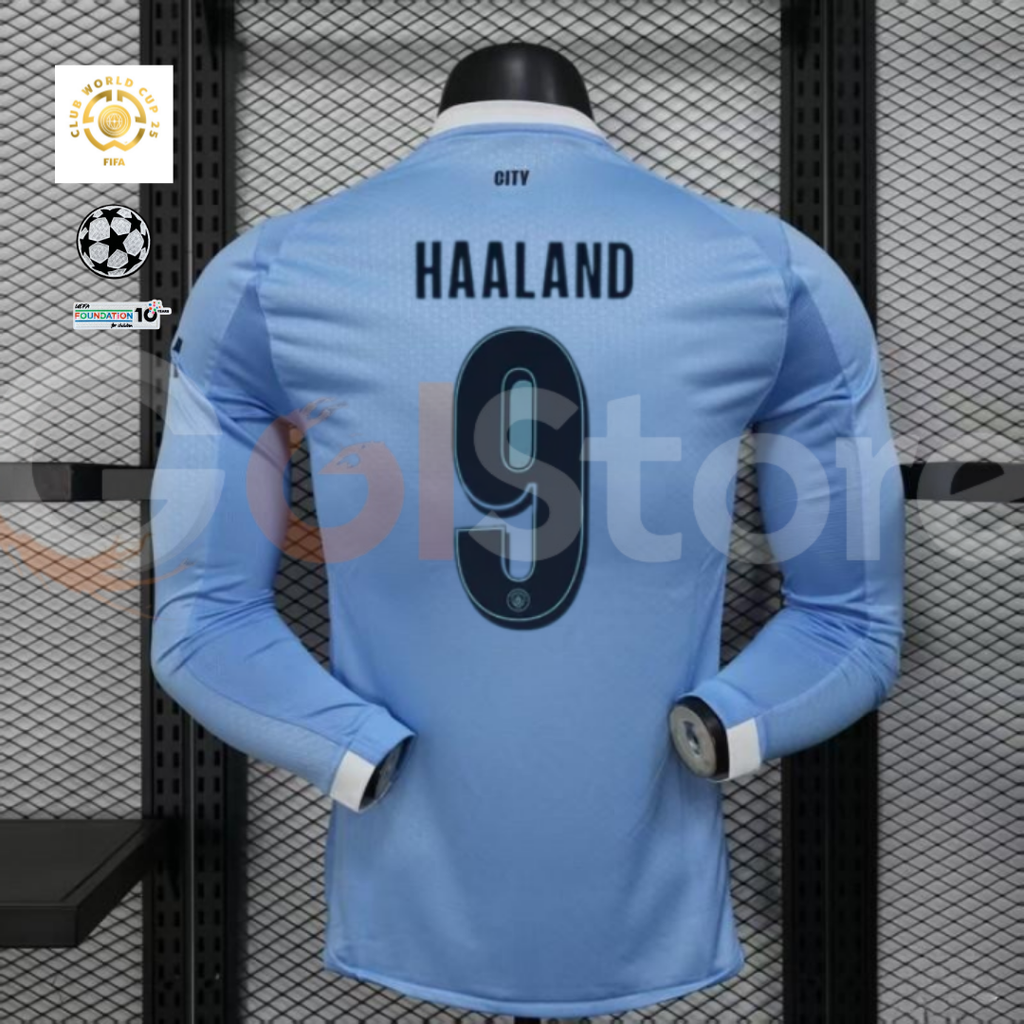 Man City 25-26 Home Long Sleeve Haaland #9