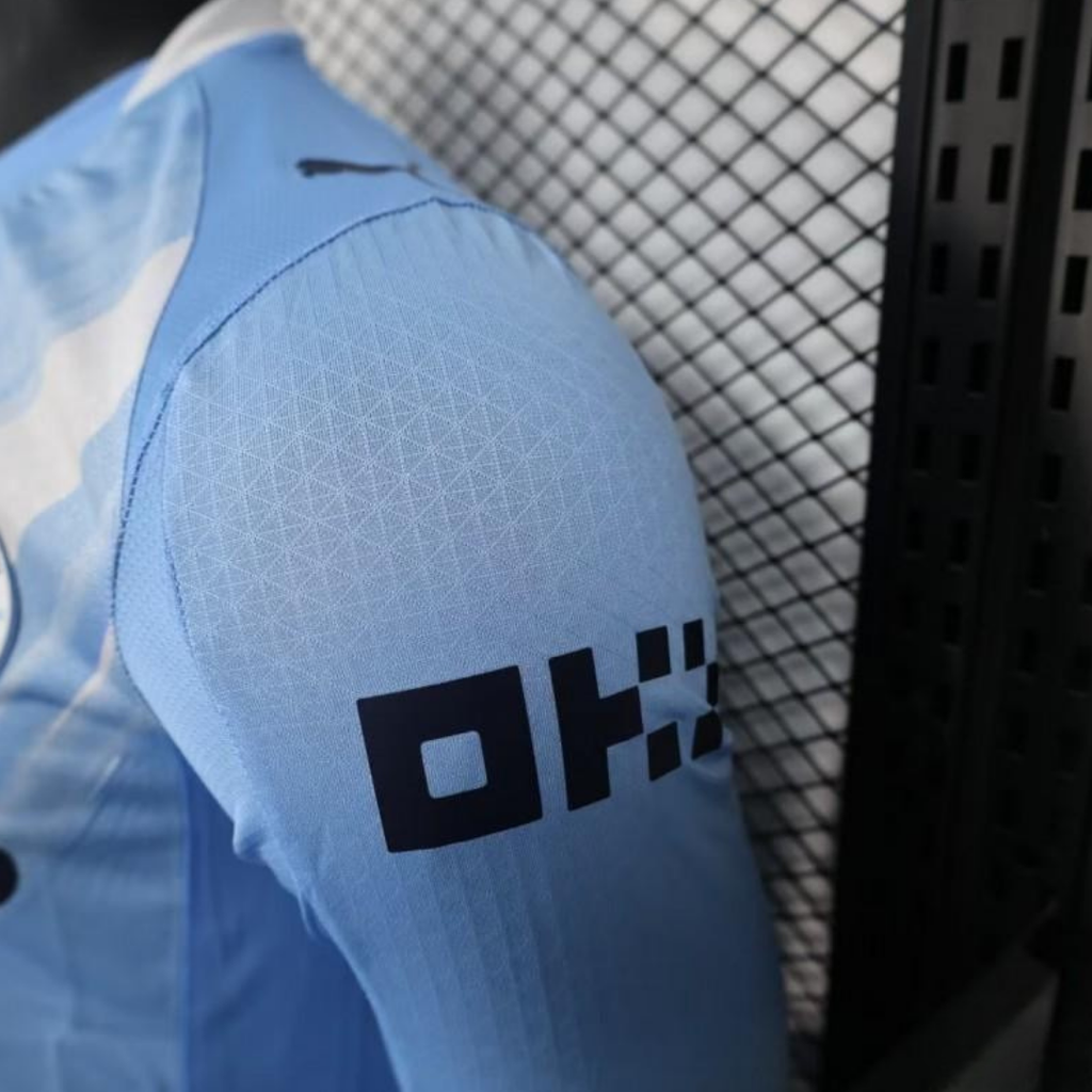 Man City 2025-26 Home Long Sleeve Player Jersey