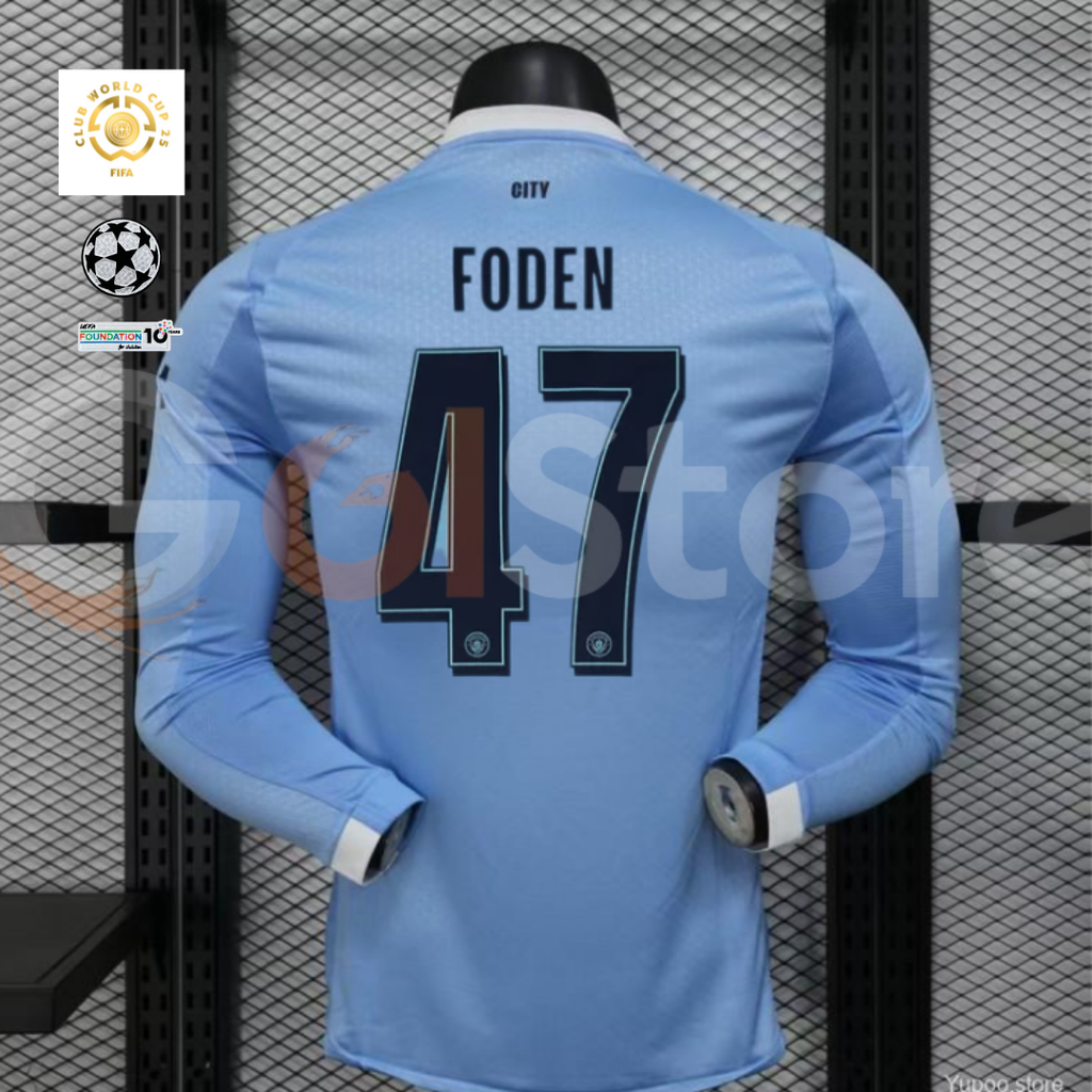 Man City 25-26 Home Long Sleeve Foden #47