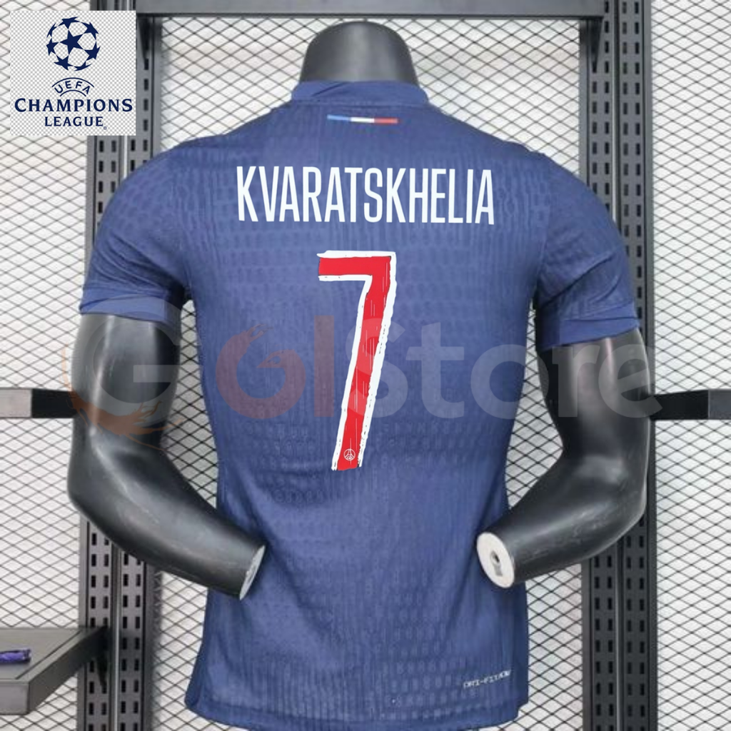 PSG 2024–2025 Home Player Jersey – Kvaratskhelia #7