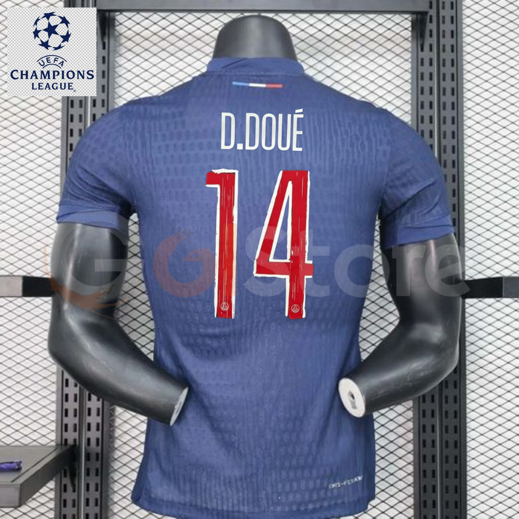 PSG 2024–2025 Home Player Jersey – Doué #14