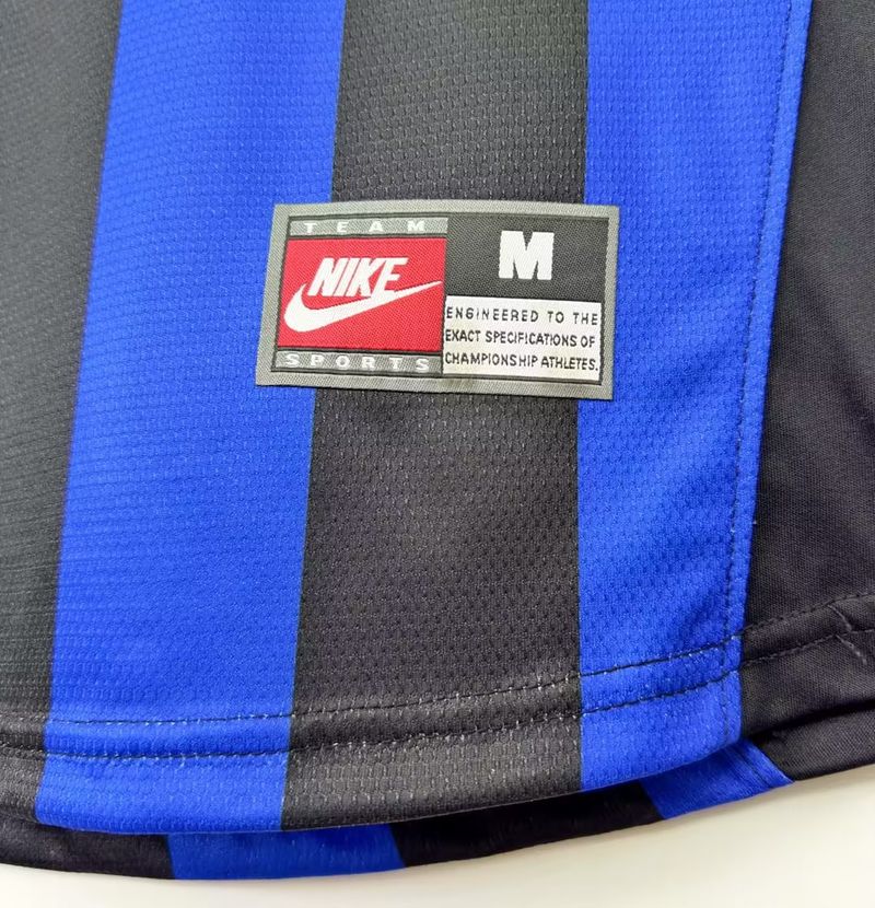 Inter Milan 1998-1999 Retro Home Short Sleeve Jersey #10 Baggio Serie A UCL Patch Personalized Rare