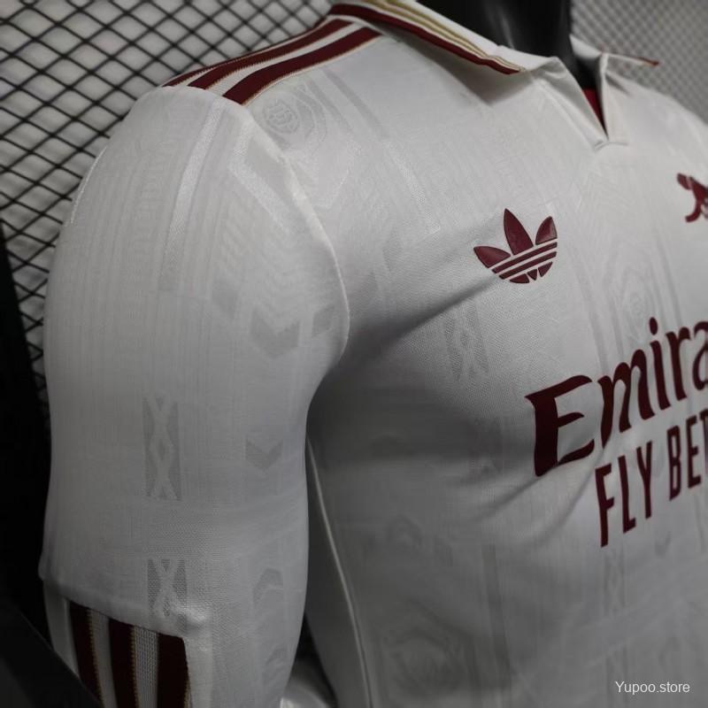 Arsenal FC 2025-2026 Third Jersey | Custom Name & Number Men's Soccer Shirt - Long Sleeve Player Edition with Premier League & UEFA Patches