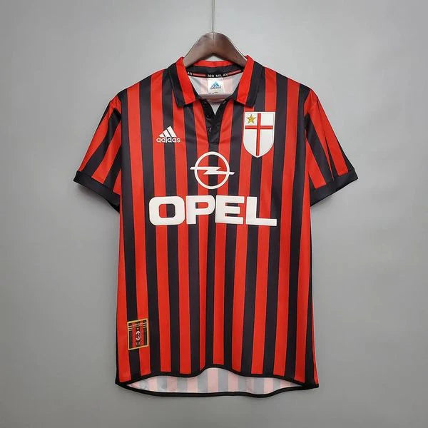 Retro AC Milan 1999-00 Home Jersey Short Sleeve
