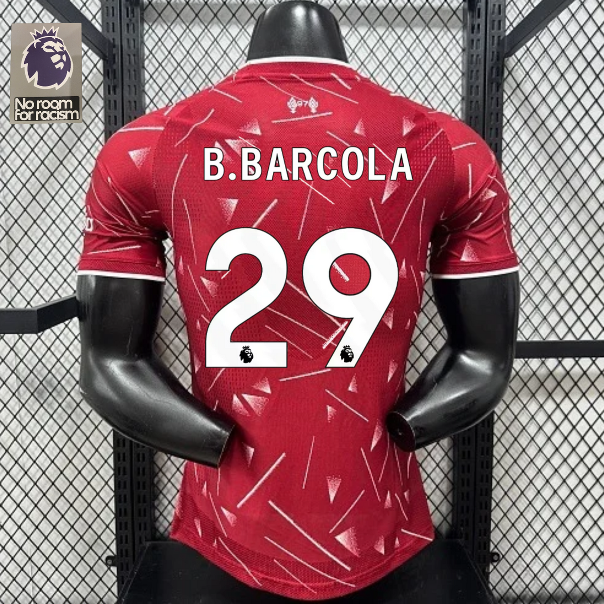 2026-2027 Liverpool Player Version Home Short Sleeve Jersey #29 Barcola Personalized UCL Patch
