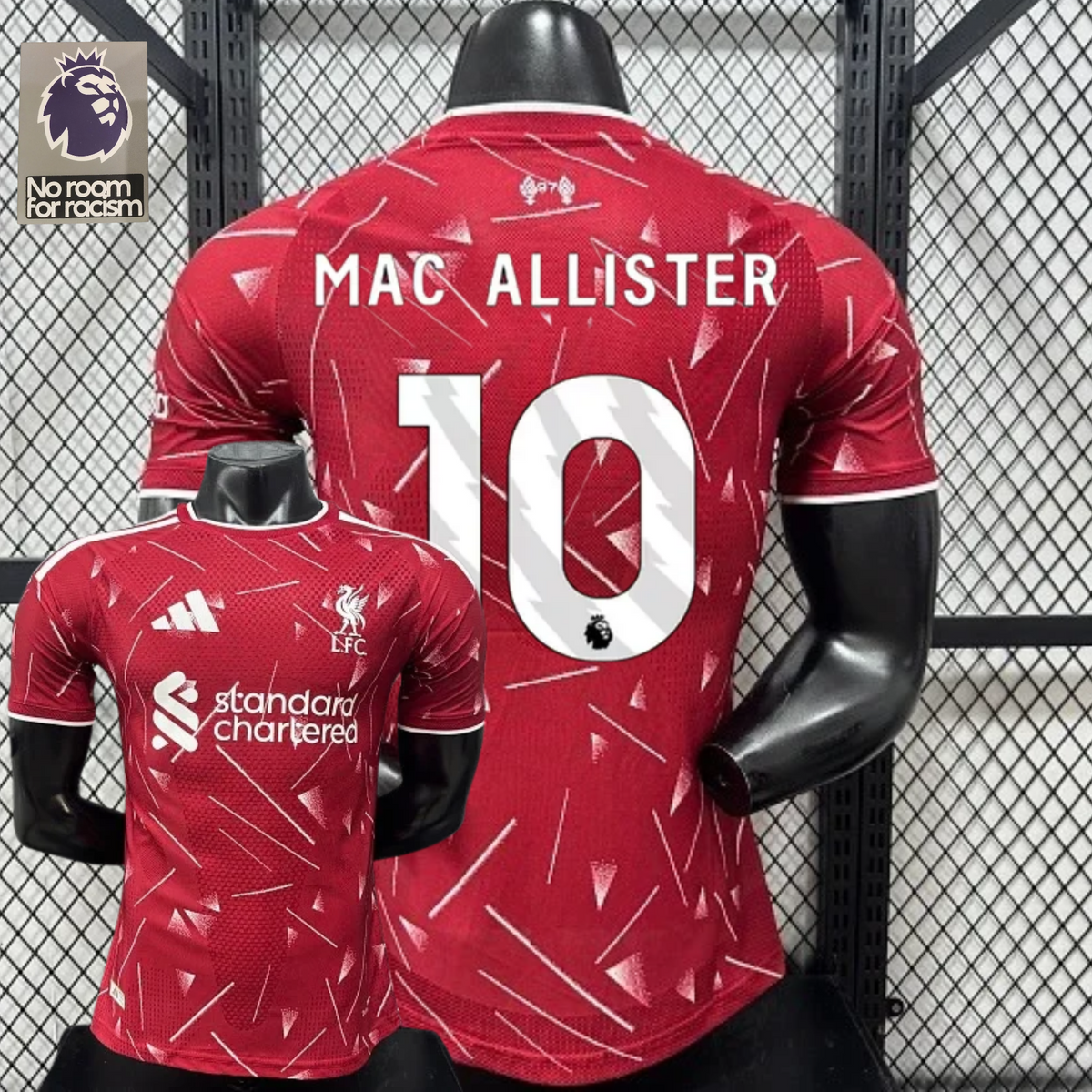 2026-2027 Liverpool Player Version Home Short Sleeve Jersey #10 Mac Allister Personalized PL Patch