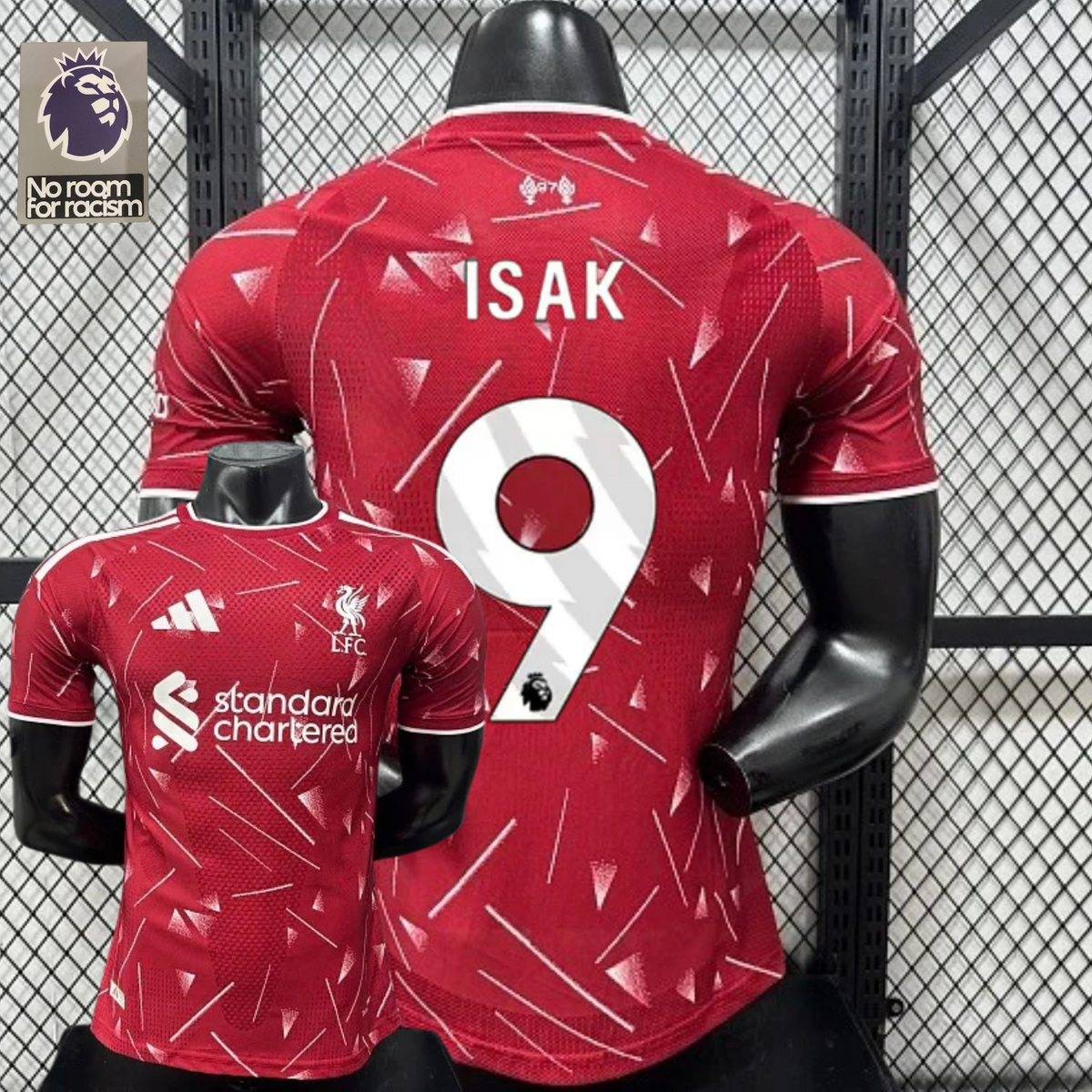 2026-2027 Liverpool Player Version Home Short Sleeve Jersey #9 Isak Personalized PL Patch