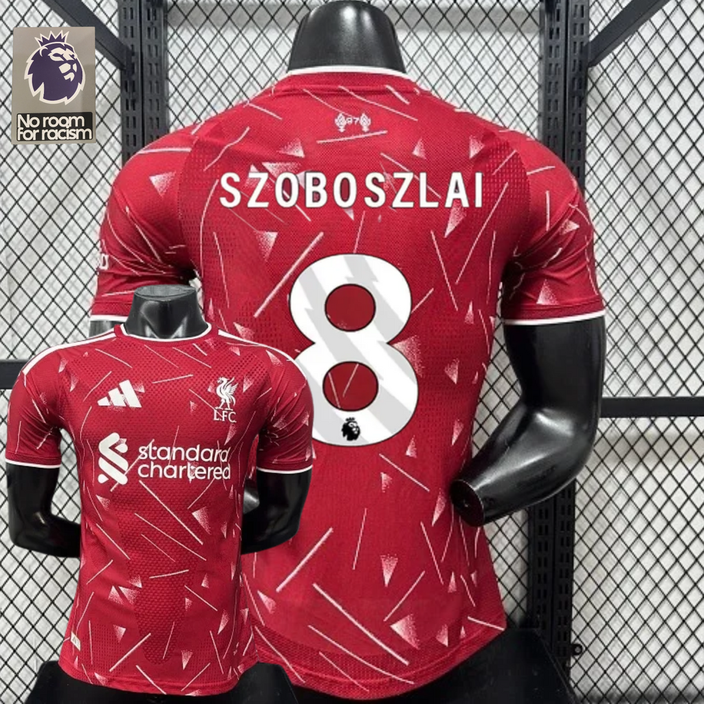 2026-2027 Liverpool Player Version Home Short Sleeve Jersey #8 Szoboszlai Personalized PL Patch