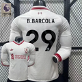 2026-2027 Liverpool Player Version Away Long Sleeve Jersey #29 Barcola Personalized PL Patch