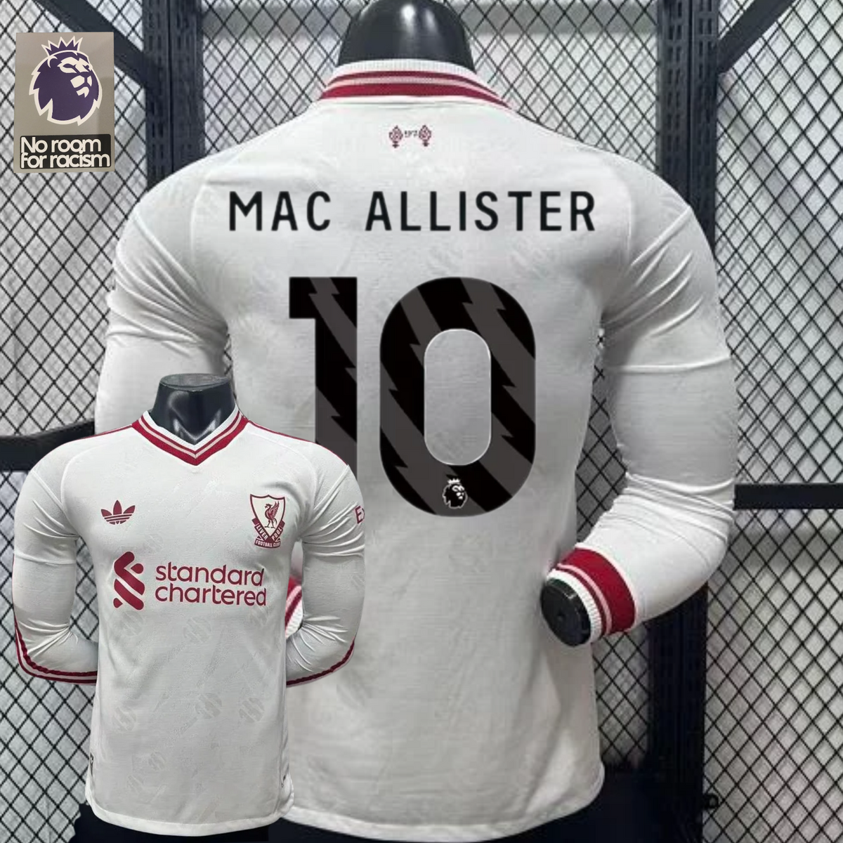 2026-2027 Liverpool Player Version Away Long Sleeve Jersey #10 Mac Allister Personalized PL Patch