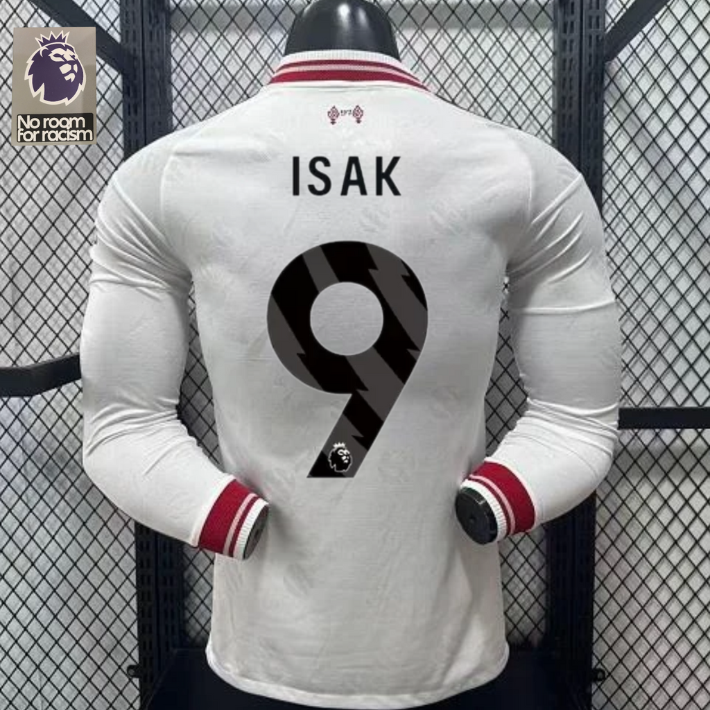 2026-2027 Liverpool Player Version Away Long Sleeve Jersey #9 Isak Personalized PL Patch
