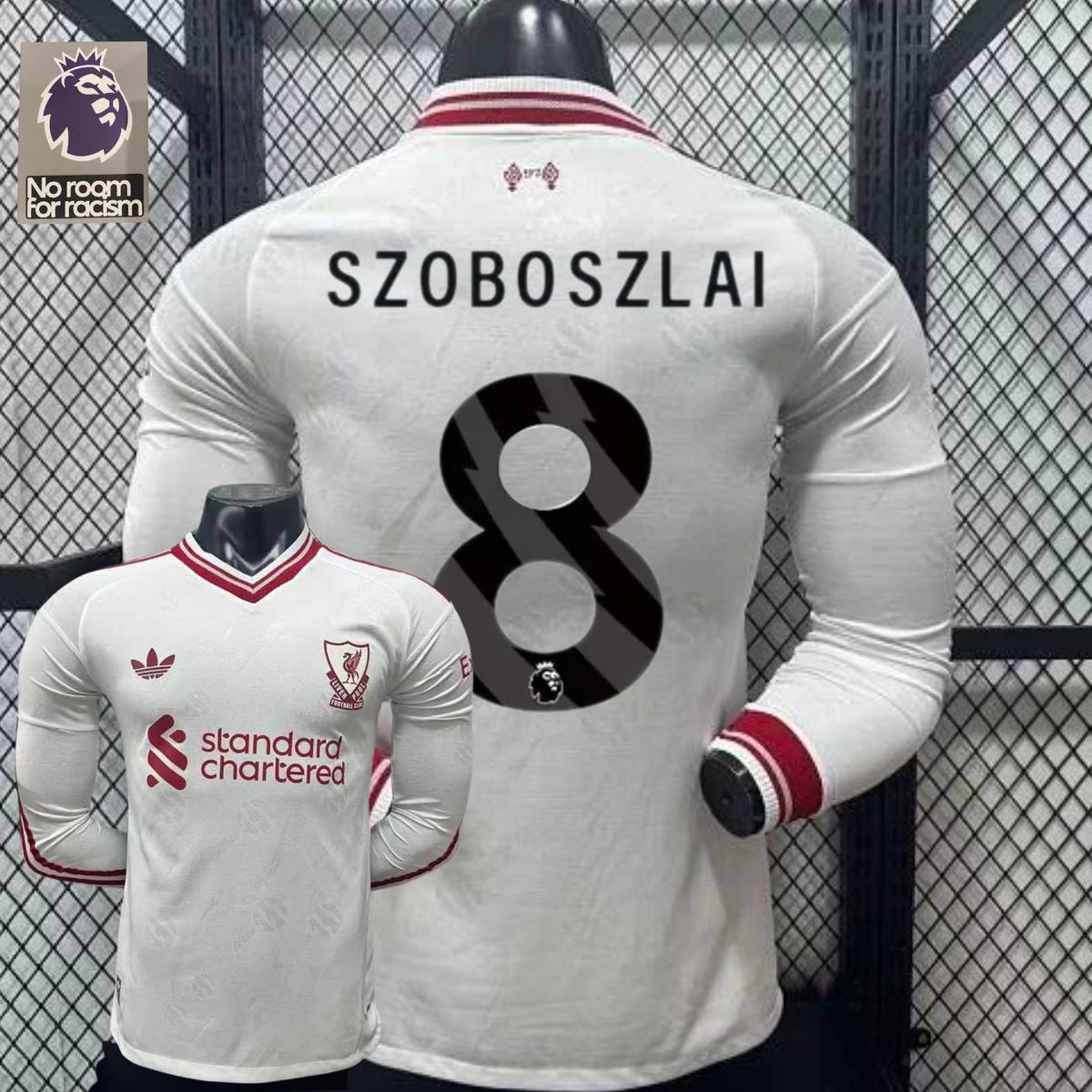 2026-2027 Liverpool Player Version Away Long Sleeve Jersey #8 Szoboszlai Personalized PL Patch
