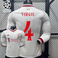 2026-2027 Liverpool Player Version Away Long Sleeve Jersey #4 Van Dijk Personalized UCL Patch