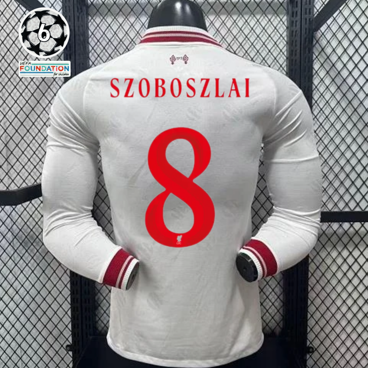 2026-2027 Liverpool Player Version Away Long Sleeve Jersey #8 Szoboszlai Personalized UCL Patch