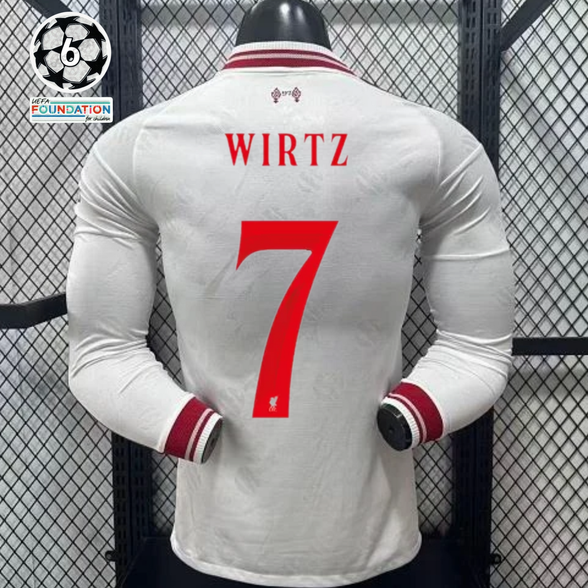 2026-2027 Liverpool Player Version Away Long Sleeve Jersey #7 Wirtz Personalized UCL Patch