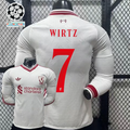 2026-2027 Liverpool Player Version Away Long Sleeve Jersey #7 Wirtz Personalized UCL Patch