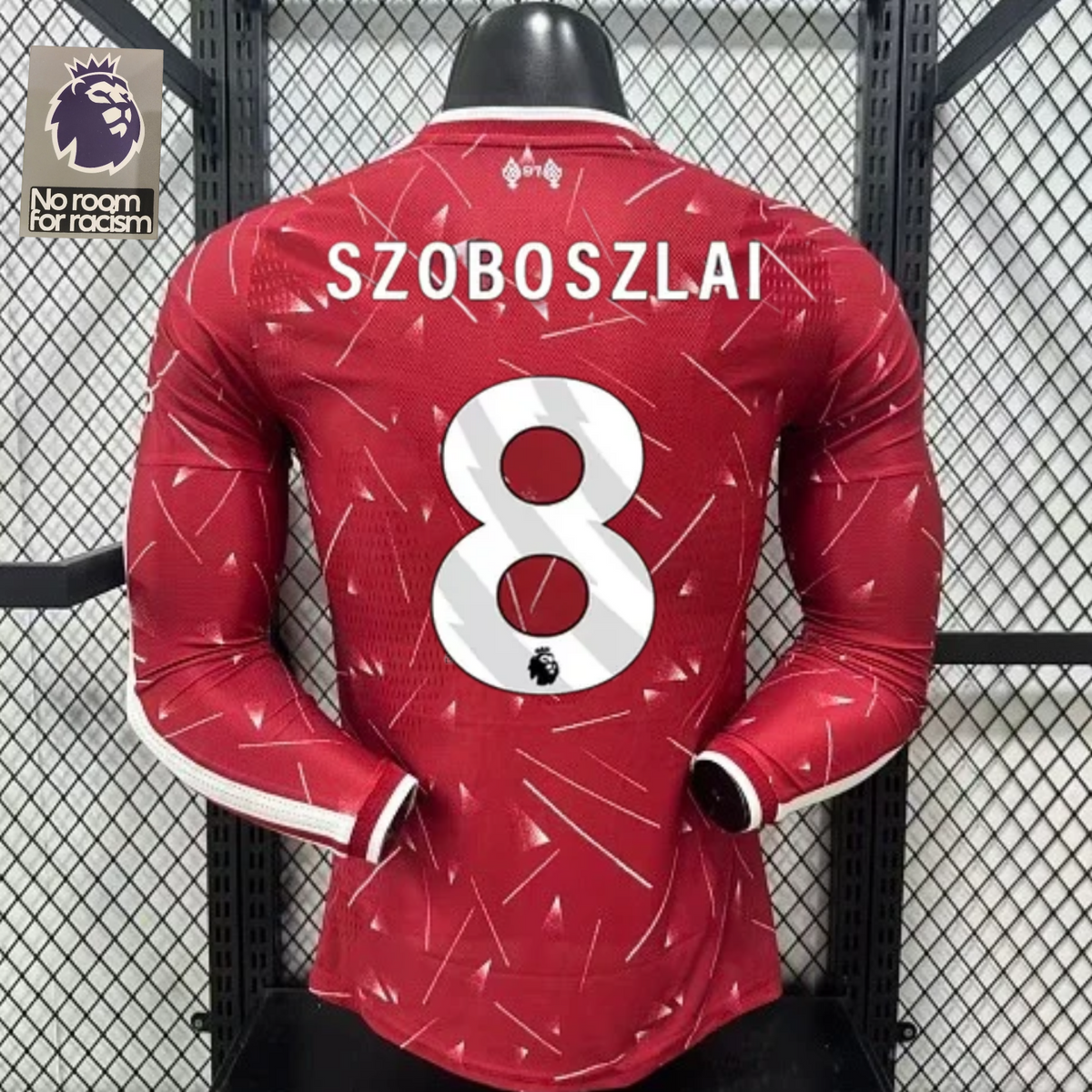 2026-2027 Liverpool Player Version Home Long Sleeve Jersey #8 Szoboszlai Personalized PL Patch