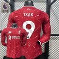 2026-2027 Liverpool Player Version Home Long Sleeve Jersey #9 Isak Personalized PL Patch