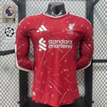 2026-2027 Liverpool Player Version Home Long Sleeve Jersey Personalized PL UCL Patch