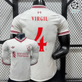 Liverpool 2026-2027 Away Player Version Short Sleeve Jersey #4 Van Dijk Personalized UCL Patch