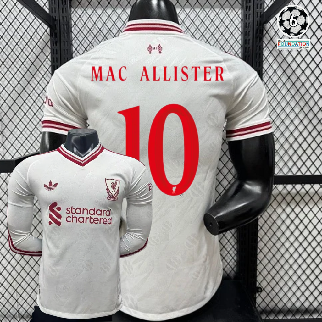 Liverpool 2026-2027 Away Player Version Short Sleeve Jersey #10 Mac Allister Personalized UCL Patch