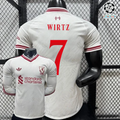 Liverpool 2026-2027 Away Player Version Short Sleeve Jersey #7 Wirtz Personalized UCL Patch