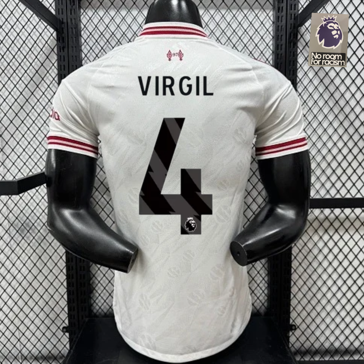 Liverpool 2026-2027 Away Player Version Short Sleeve Jersey #4 Van Dijk Personalized PL Patch