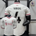 Liverpool 2026-2027 Away Player Version Short Sleeve Jersey #4 Van Dijk Personalized PL Patch