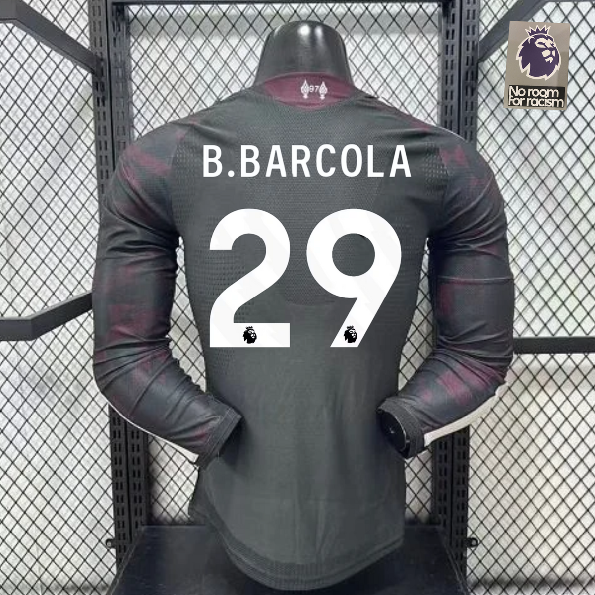 Liverpool 2026-2027 Away Long Sleeve Player Version Jersey #29 Barcola Personalized PL UCL Rare