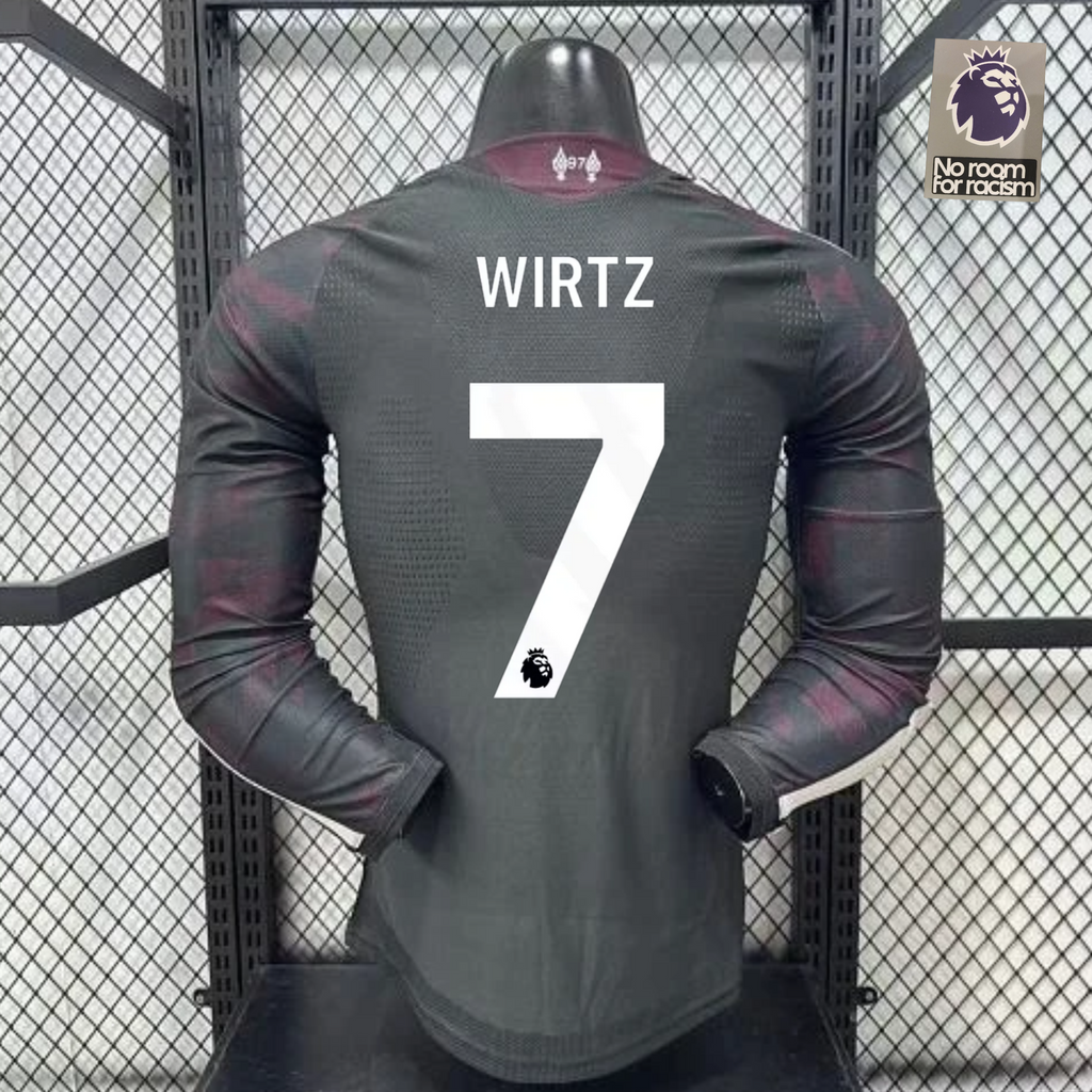Liverpool 2026-2027 Away Long Sleeve Player Version Jersey #7 Wirtz Personalized PL Patch Rare