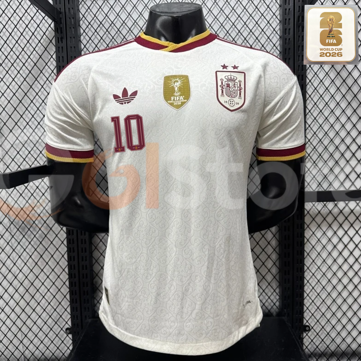 Spain 2026 World Cup Champions Home Jersey 2 Stars #10 Dani Olmo Patch Personalized S-3XL