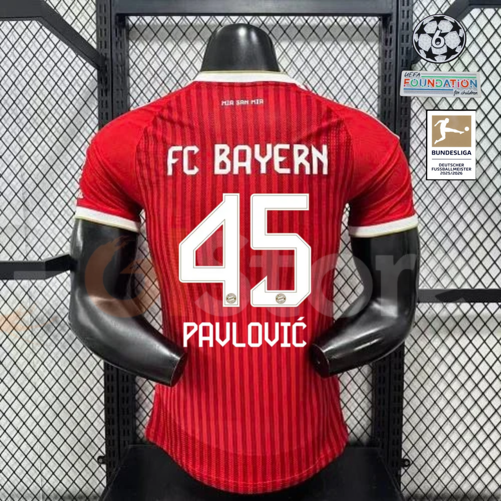 Bayern Munich 2026–2027 Home Player Jersey – Pavlovic #45
