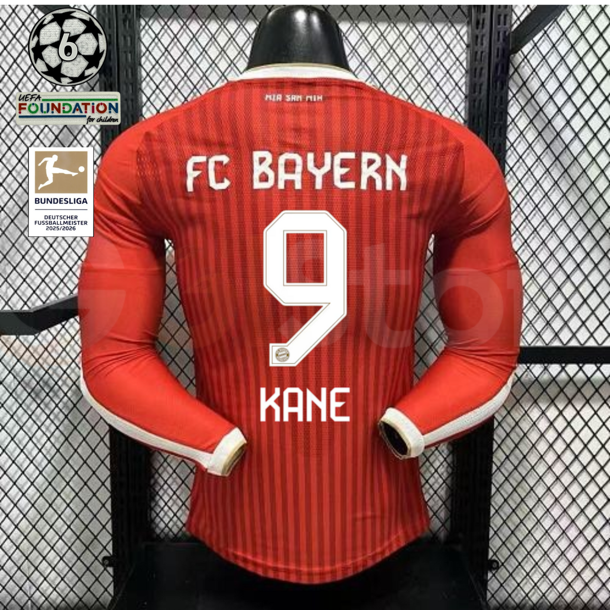 Bayern Munich 2026–2027 Home Long Sleeve Player Jersey – Kane #9
