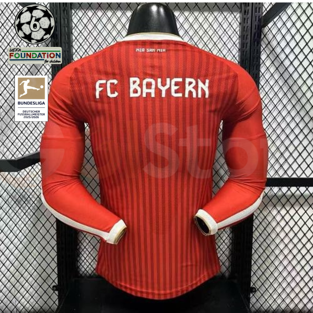 Bayern Munich 2026–2027 Home Long Sleeve Player Jersey