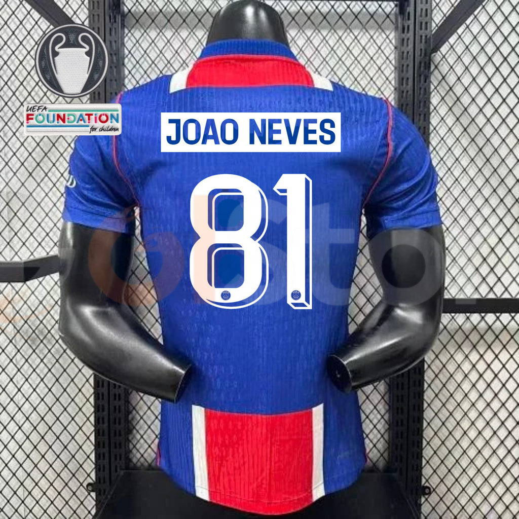 PSG 2026–2027 Home Jersey – João Neves #81