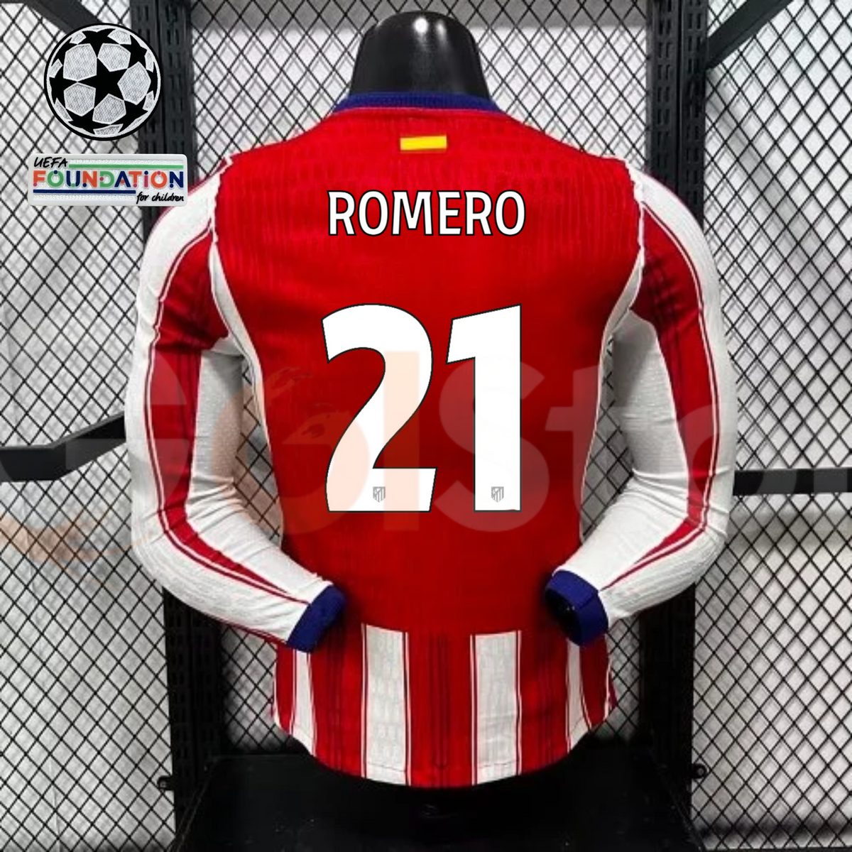 Atlético Madrid 2026–2027 Home Long-Sleeve Jersey – Romero #21