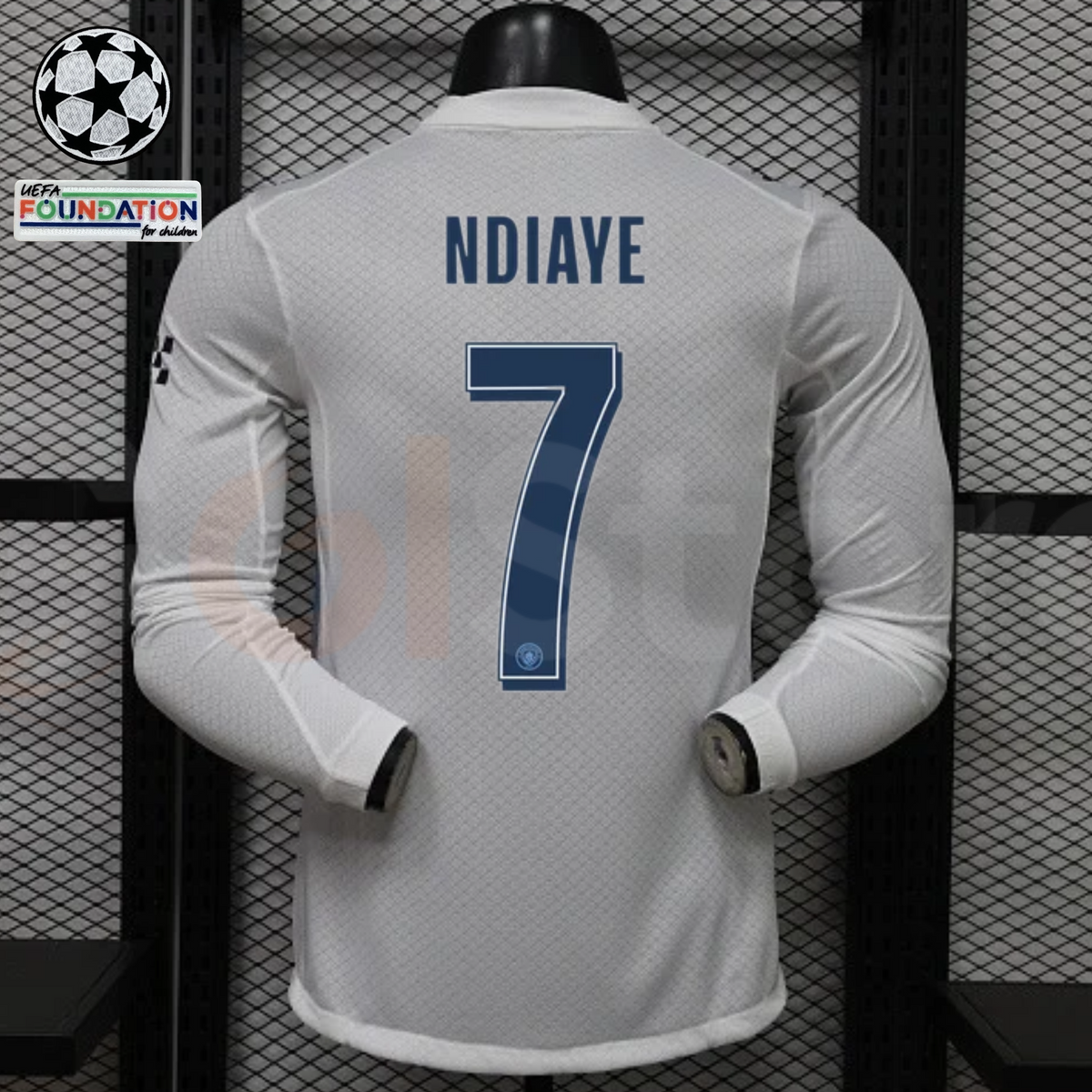 Manchester City 2026–2027 Away Long-Sleeve Player Jersey – Ndiaye #7