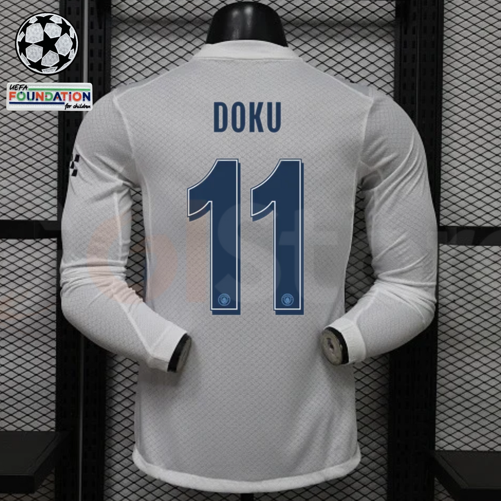 Manchester City 2026–2027 Away Long-Sleeve Player Jersey – Doku #11