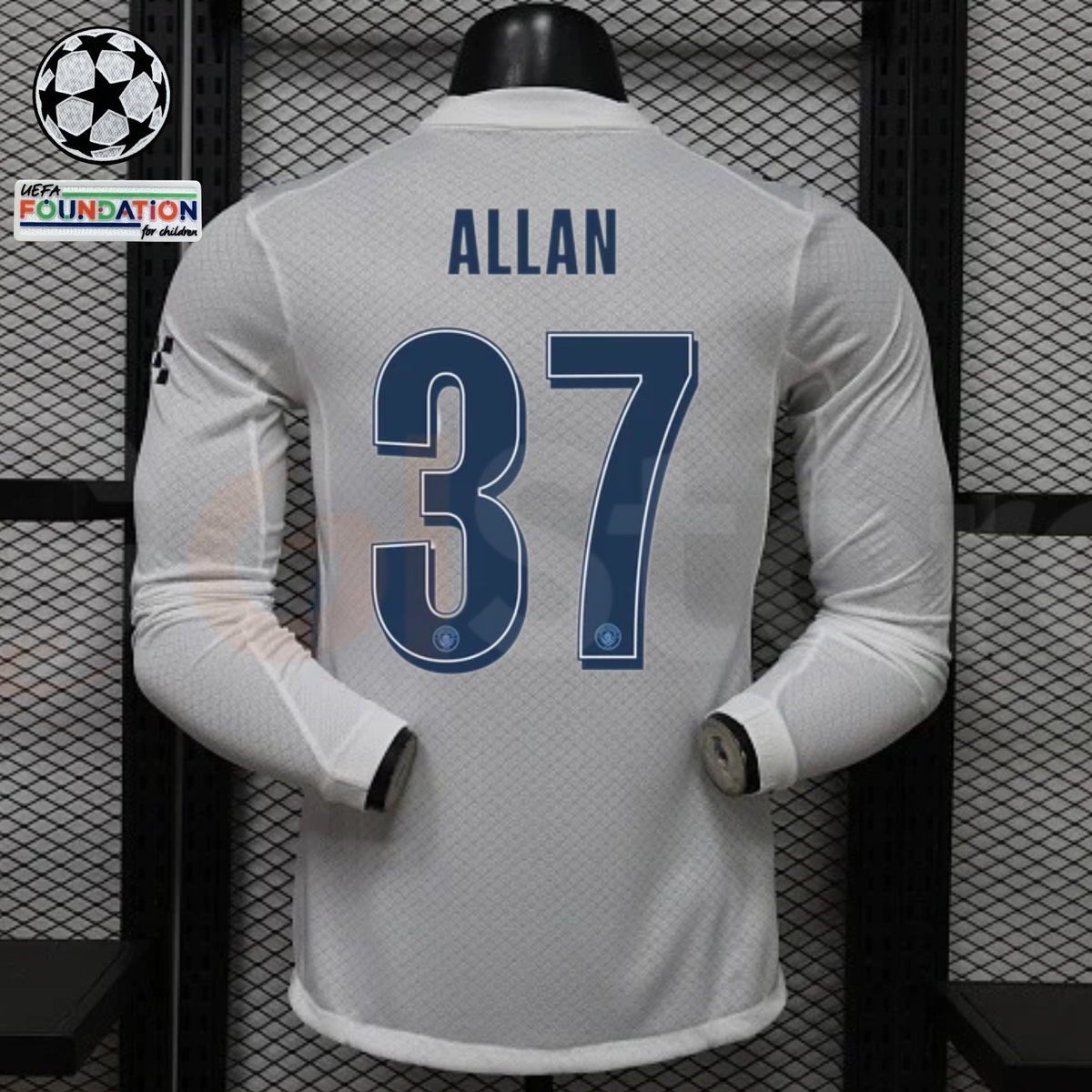 Manchester City 2026–2027 Away Long-Sleeve Player Jersey – Allan #37