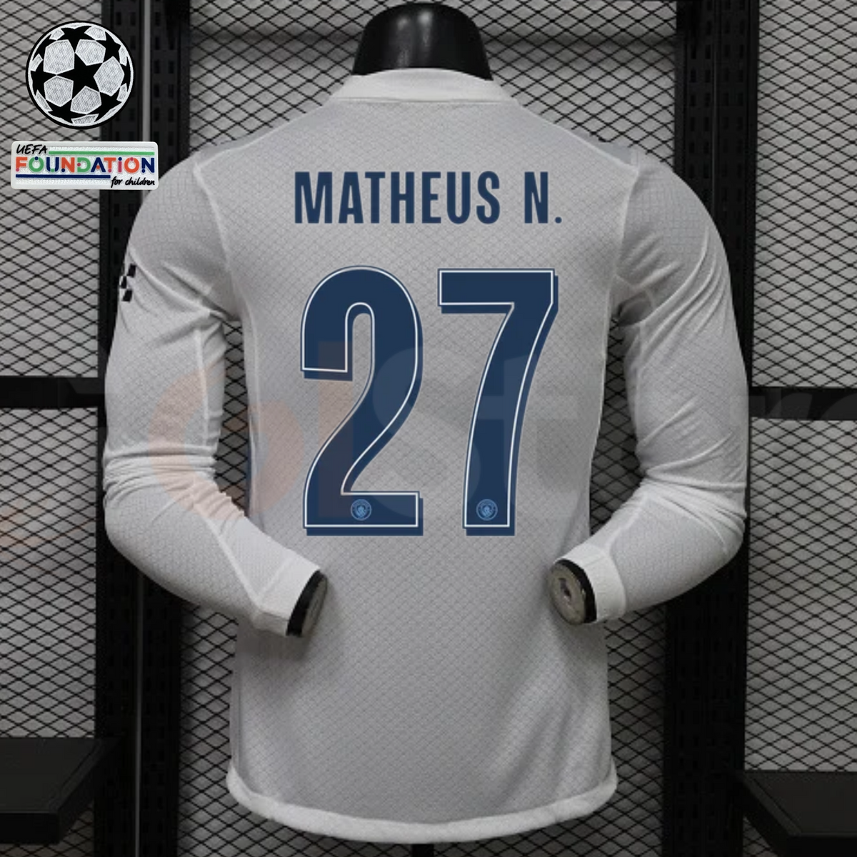 Manchester City 2026–2027 Away Long-Sleeve Player Jersey – Matheus N. #27