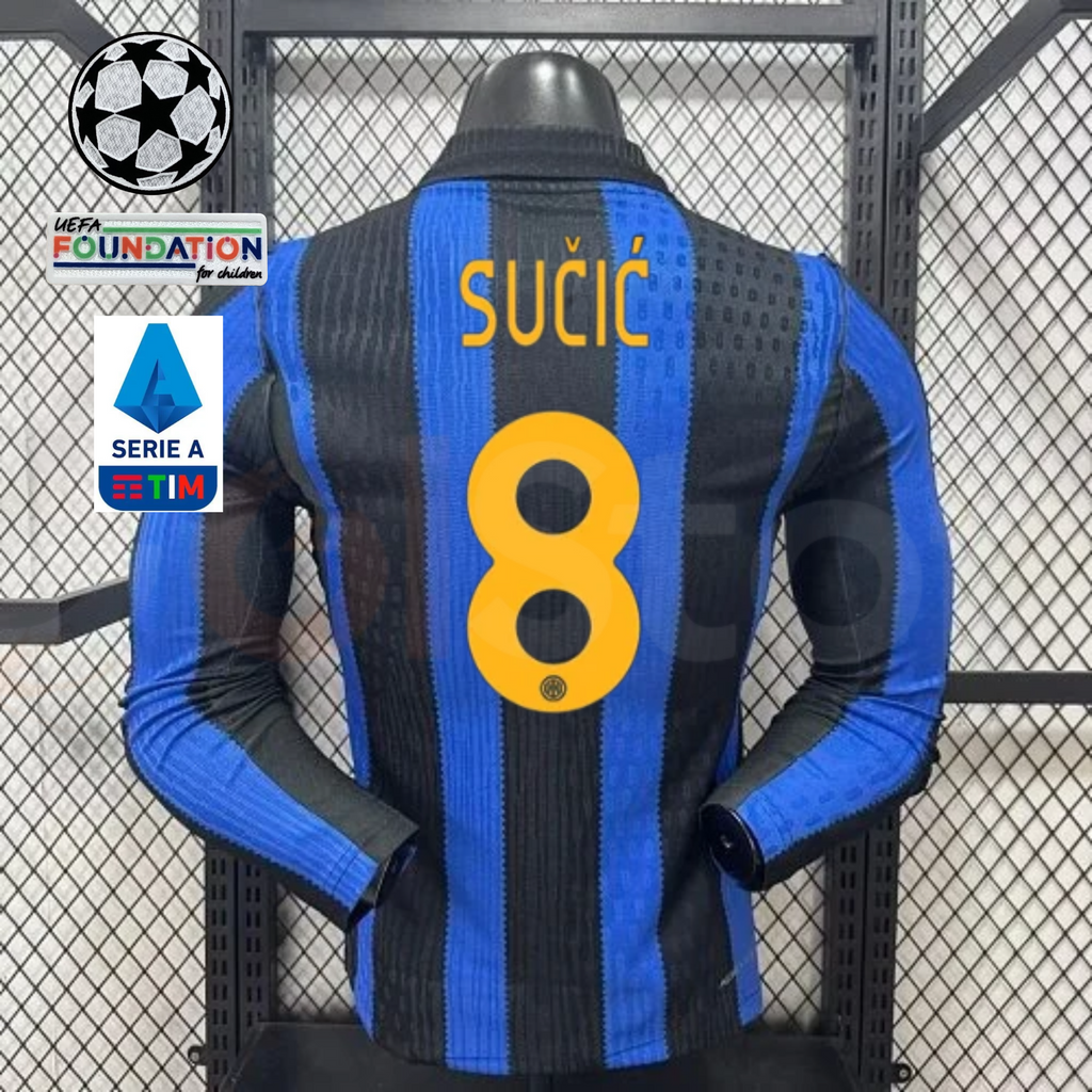 Inter Milan 2026–2027 Home Long-Sleeve Player Jersey – Sučić #8