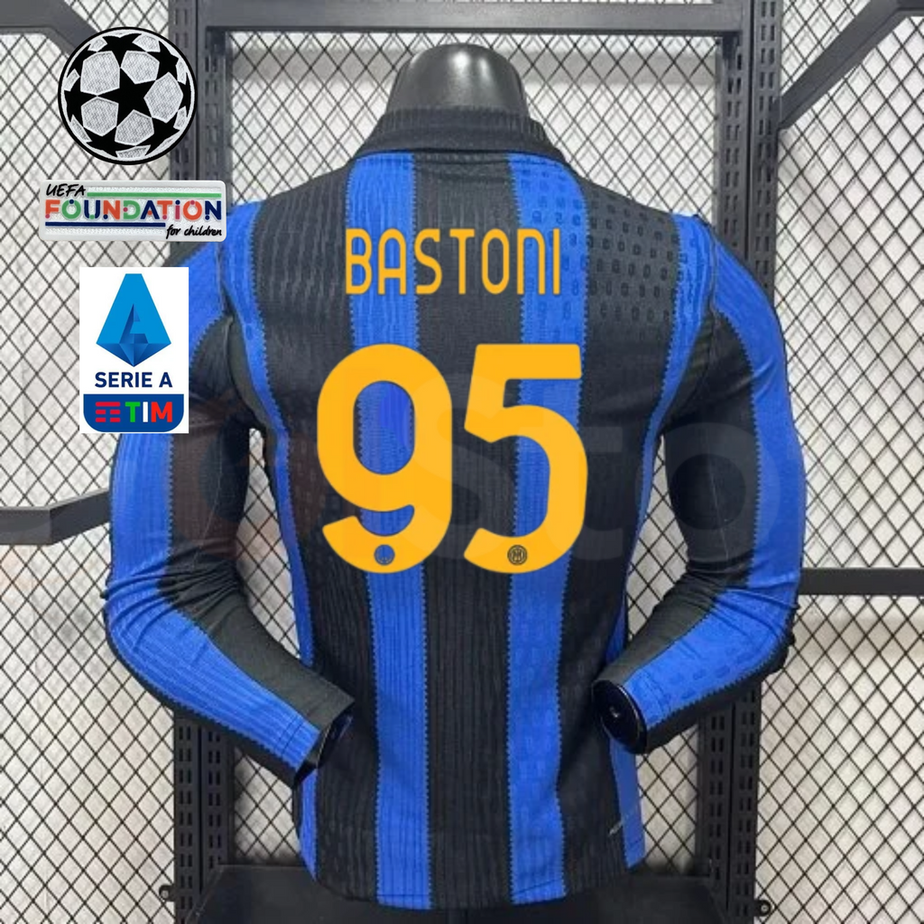 Inter Milan 2026–2027 Home Long-Sleeve Player Jersey – Bastoni #95