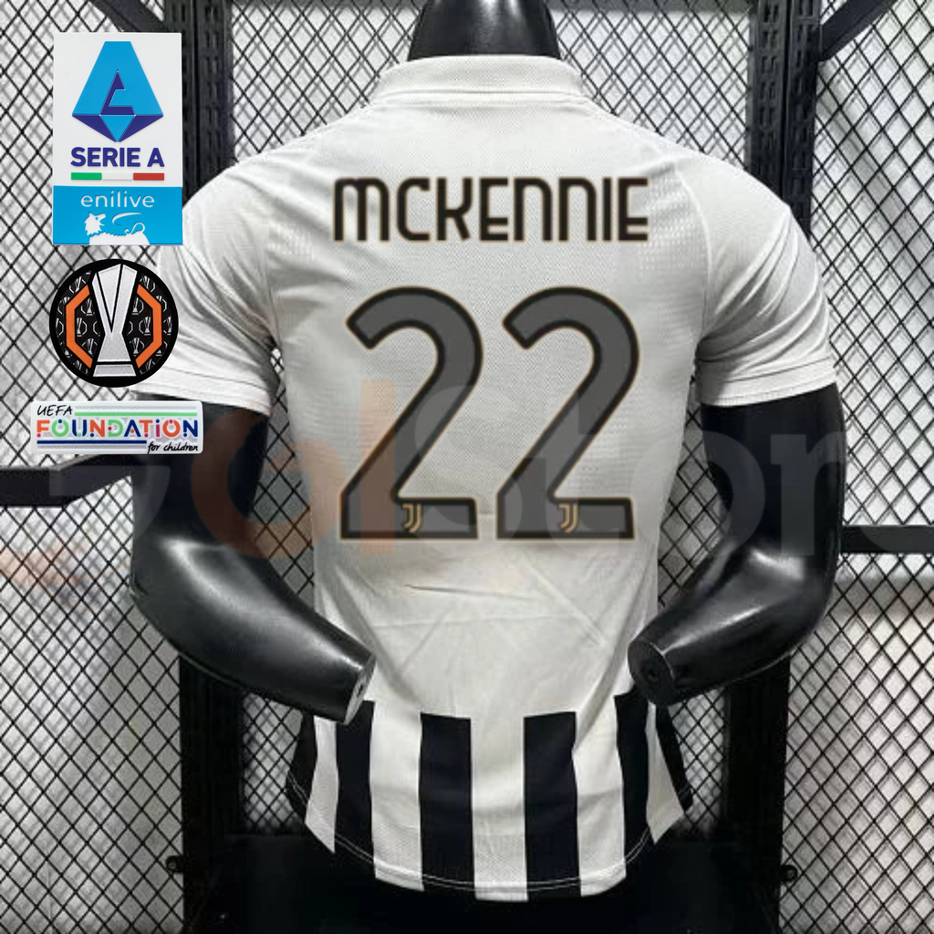 Juventus 2026-2027 Home Player Jersey – McKennie #22